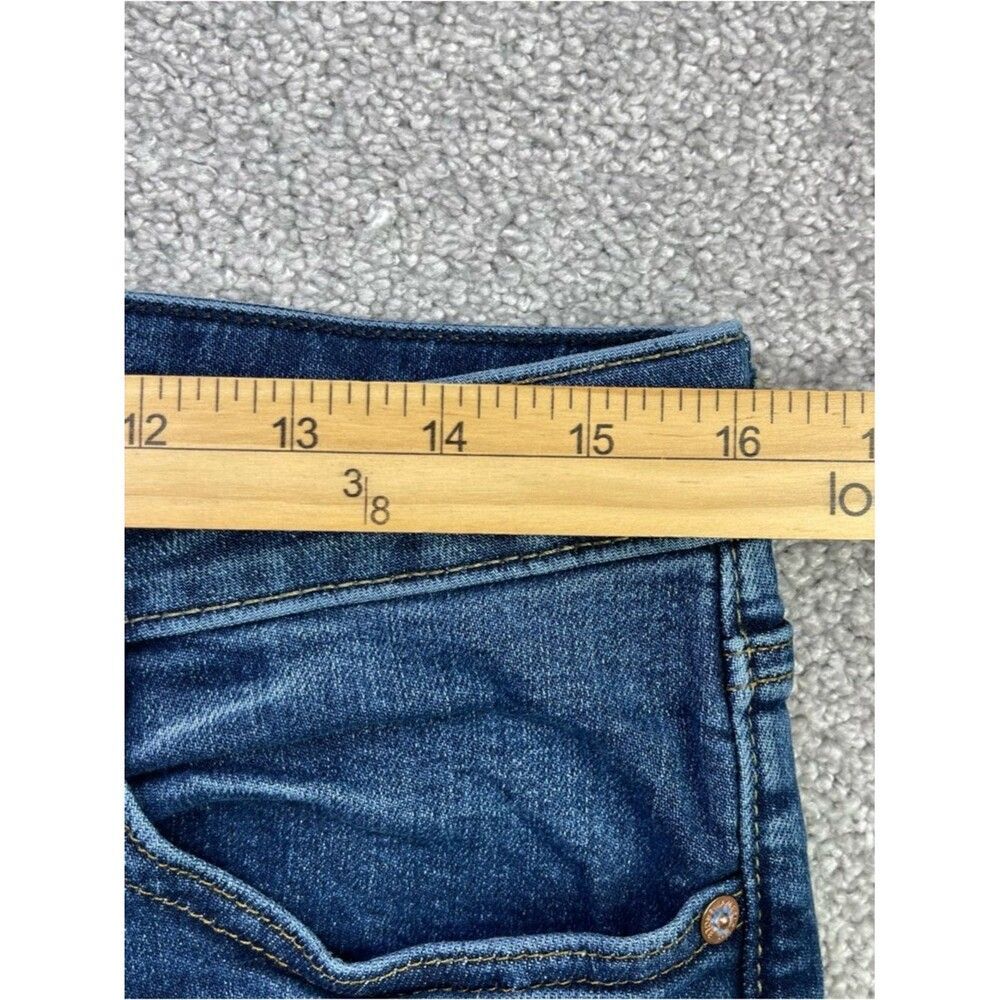 American Eagle AirFlex Jeans Men’s 32X28 Blue Slim Straight Mid-Rise Dark Wash - Picture 9 of 13